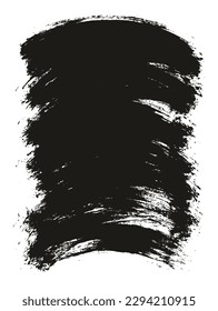 Round Brush Thin Curved Background Artist Brush High Detail Abstract Vector Background Set 