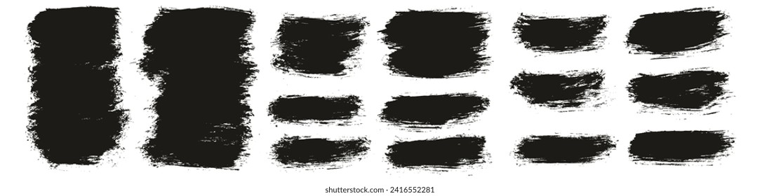 Round Brush Thin Short Background Artist Brush Hand Drawn High Detail Abstract Vector Background MEGA Set 