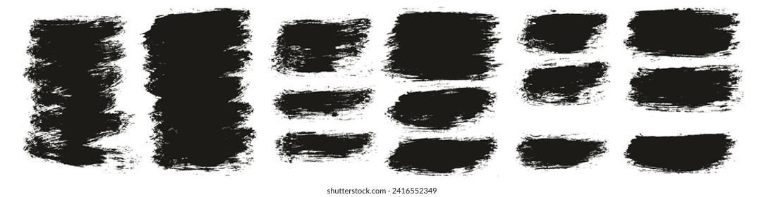 Pincel redondo Pincel delgado fondo corto Pincel Artista Mano Dibujar alto detalle Resumen Fondo del vector MEGA Set 