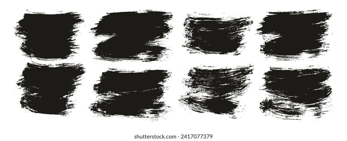 Pincel redondo Pincel delgado fondo corto Pincel Artista Mano Dibujar alto detalle Resumen conjunto de fondo de vectores 