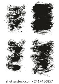 Rund-Brush-dünner, kurzer Hintergrund-Künstler Brush-Hand-Morgenröte, abstrakter Vektorhintergrundsatz 
