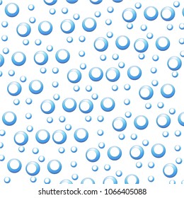 Round bubble blue pattern