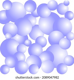 Round bubble pattern, abstract background