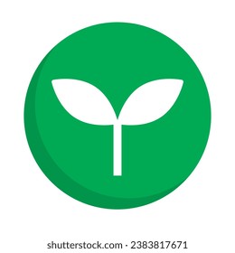 Round bud icon. Nature or environment icon. Vector.