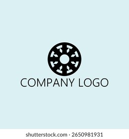 round business logo vector design