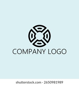 round business logo vector design