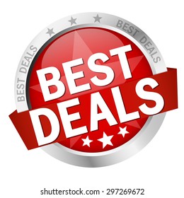 round button with banner and text Best Deals