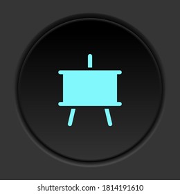 Runde Taste Symbol, Tafel. Button-Banner-Runde, Badinterface für Anwendungsgrafik