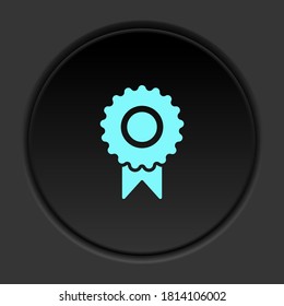 Round button icon, Cinema, show, ticket. Button banner round, badge interface for application illustration