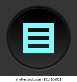 Round button icon, Eye, pyramid. Button banner round, badge interface for application illustration
