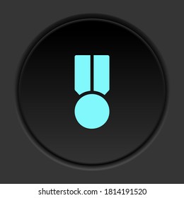 Runde Taste Symbol, Medaille, Preis. Button-Banner-Runde, Badinterface für Anwendungsgrafik