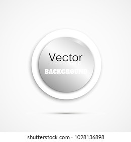 Round button on white background Vector paper illustration. login button