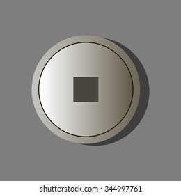 round button vector design