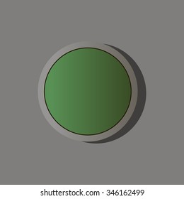 round button vector design icon, 