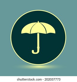 Round button. Vector icon Flat icons.