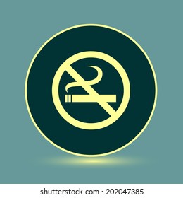 Round button. Vector icon Flat icons.