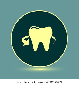 Round button. Vector icon Flat icons.