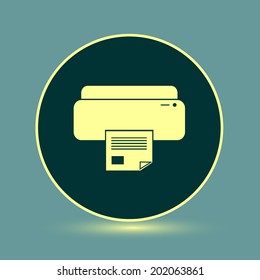 Round button. Vector icon Flat icons.