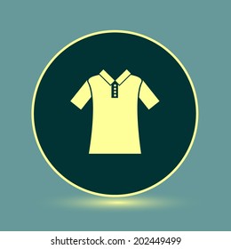 Round button. Vector icon Flat icons.