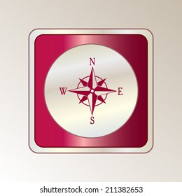 Round button. Vector icon Flat icons. 