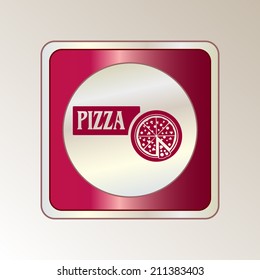 Round button. Vector icon Flat icons. 