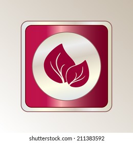Round button. Vector icon Flat icons. 