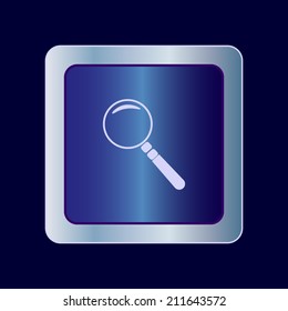 Round button. Vector icon Flat icons. 