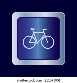 Round button. Vector icon Flat icons. 
