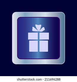 Round button. Vector icon Flat icons. 