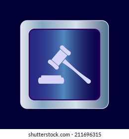 Round button. Vector icon Flat icons. 