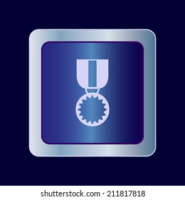 Round button. Vector icon Flat icons. 