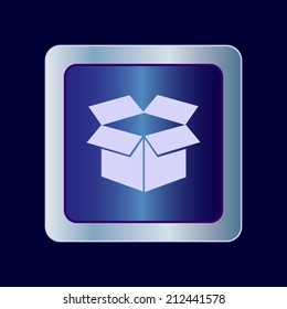 Round button. Vector icon Flat icons. 