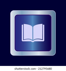 Round button. Vector icon Flat icons. 
