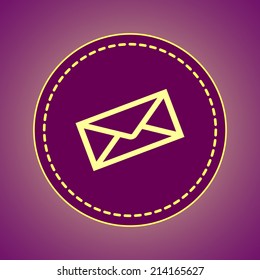 Round button. Vector icon Flat icons. 