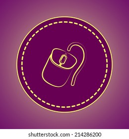 Round button. Vector icon Flat icons. 