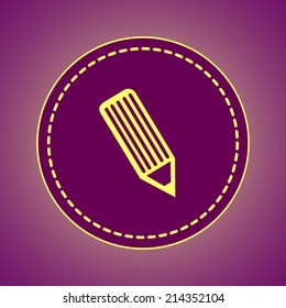 Round button. Vector icon Flat icons. 