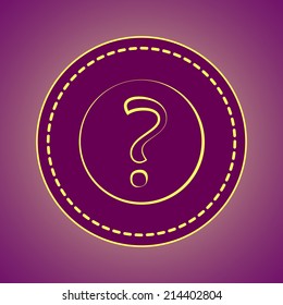 Round button. Vector icon Flat icons. 