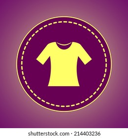 Round button. Vector icon Flat icons. 