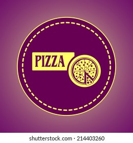 Round button. Vector icon Flat icons. 