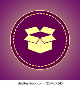 Round button. Vector icon Flat icons. 