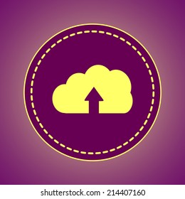 Round button. Vector icon Flat icons. 