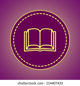 Round button. Vector icon Flat icons. 