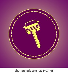 Round button. Vector icon Flat icons. 