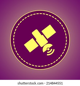 Round button. Vector icon Flat icons. 