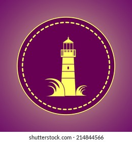 Round button. Vector icon Flat icons. 