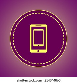 Round button. Vector icon Flat icons. 