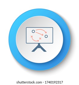 Round button for web icon. Business, plan vector icon. Button banner round, badge interface for application illustration