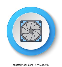 Round button for web icon. Culler. Button banner round, badge interface for application illustration
