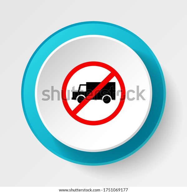 Round button for web icon, Traffic signs, stop sign.\
Vector icon