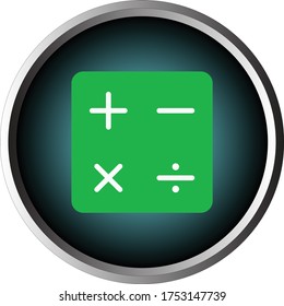 Round Calculator Colorfull UI Icon